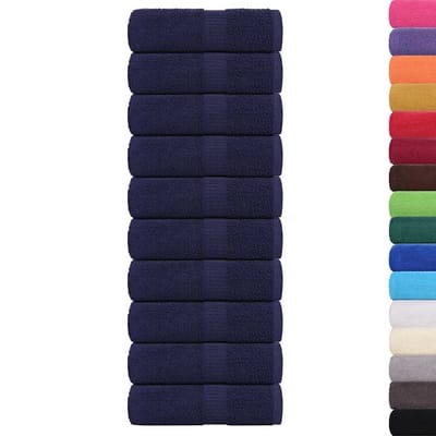 vidaXL - Washandjes - FROGN - 10 - st - 30x30 - cm - 360 - g/m² - marineblauw