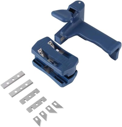 Houtbewerking Trimmer Set - Kantenfrees Hout - Randafwerking Meubels - Precisie Snijblad - 330 g - Grijs