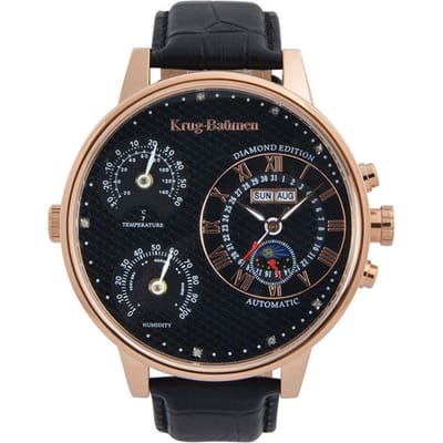 Krug Baumen KBW-200-18 Weather Diamond Heren Horloge 55mm