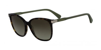 Longchamp LO612S Dark havana 54/16/140 WOMAN Zonnebrillen