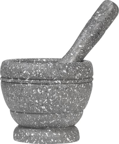 Krumble Vijzel met stamper / Kruiden malen / Specerijen malen / Kruidenmixen / Kookgerei - Kunststof - Diameter 10 cm