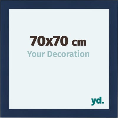 Your Decoration - Fotolijst 70x70 cm - MDF - Donkerblauw Geveegd - Como