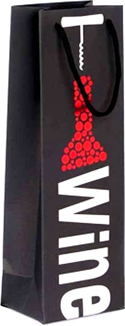Wijn Verpakking Wijntas - Wijnzak - Flessentas - 12 x 36 x 8,5 cm