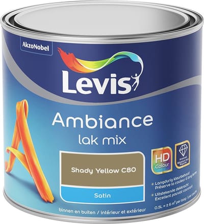 Levis - Ambiance Lak Satin Mix - Shady Yellow C80 - Mengverf - 0,5 L