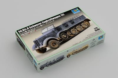 Trumpeter Modelbouwpakket Militaire voertuigen - 07403 German Sd.Kfz. 8 schwerer Zugkraftwagen 12t Plastic - 1:72 - Modelbouw