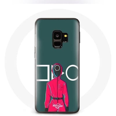 Coque - MANIACASE - Samsung S9 Plus - Soldat Rouge - Masque Cercle - Vert vert