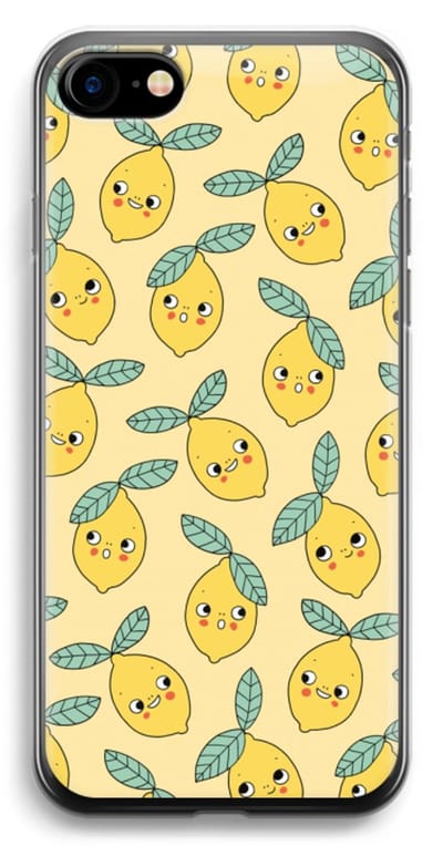 Case Company® - Hoesje geschikt voor iPhone 7 hoesje - Citroenen - Soft Cover Telefoonhoesje - Bescherming aan alle Kanten en Schermrand