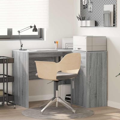 vidaXL - Hoekbureau - met - lade - met - plank - Grijs - Sonoma - 102 - x - 88 - x - 75 - cm