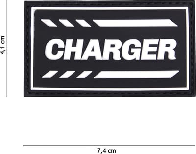 101 Inc Embleem 3D Pvc Charger Zwart 19038
