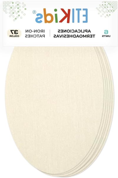 Strijkbare Kniepatches - Opstrijkbare Patches - Kleding Repareren - Dubbele Versterking - 16 x 10 cm - Rauw