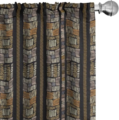 ABAKUHAUS Sambia – Gordijnen – 2x75x175 cm – Verduisterend, Microvezel