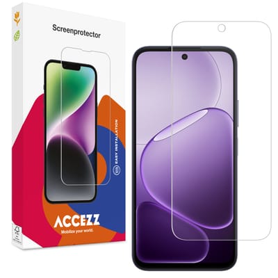 Accezz Screen Protector - Geschikt voor Oppo A6x (5G) / Oppo A6x (4G) - Gehard Glas Screenprotector