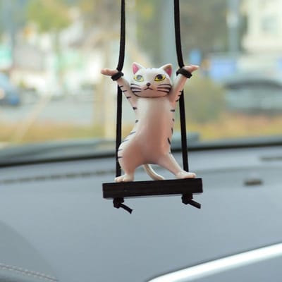 Pendentif de voiture créatif mignon branche chat rétroviseur pendentif décoration intérieure de voiture accessoires intérieurs de voiture Para Auto