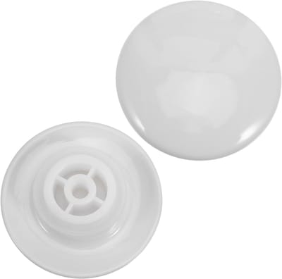 Badstop Set - Gootsteenstop - Keuken Wastafel - Lekvrije Afdichting - 6.6cm Diameter - Wit