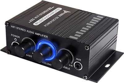 DD Subwoofer Auto - Subwoofer Auto met Versterker - Autosubwoofer - 13x10x1cm - Zwart