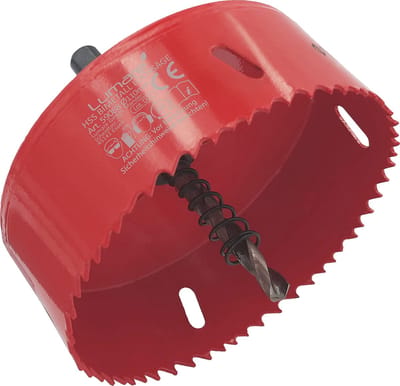 Universal hole saw 68 mm hole cutter high-speed steel HSS bimetal professional - Red 68mmclassic metal