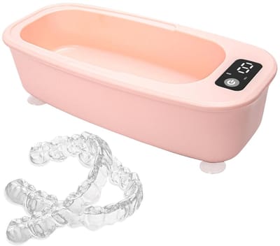 Ultrasone Reiniger - Sieraden Brillen - Snel Schoonmaken - Geluidsarme Werking - 22.5 cm - Roze