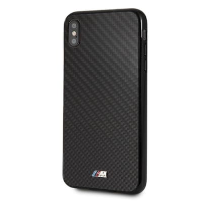 Zwart hoesje BMW - Backcover - Carbon Inspiration - iPhone XS Max - Hard Case