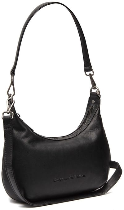 Nancy Waxed Pull Up Schoudertas - Zwart