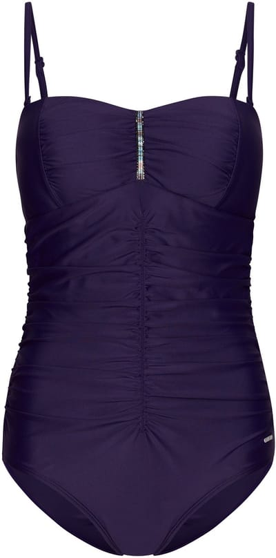 Pastunette Badpak Iris - Paars - Corrigerend - Strapless - Maat 36