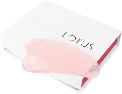 White Lotus Genuine Rose Quartz Gua Sha