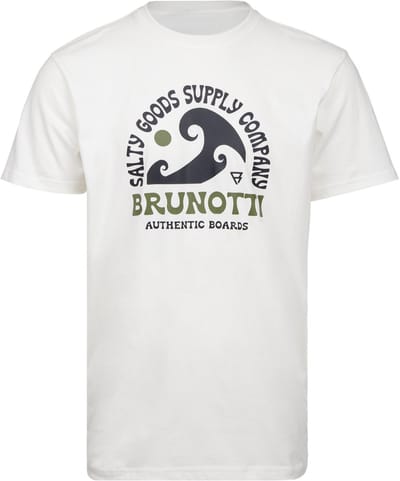 Brunotti - Leeway - T-Shirt Cream - 100% Katoen - Regular Fit - Crewneck - L