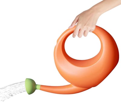 Gieter Kamerplanten - Waterplanten Houder - Binnen Buiten - Verlengde Tuit - 4 Liter Capaciteit - Oranje