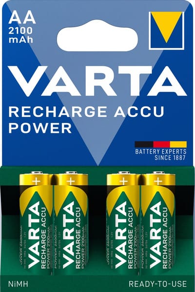 Varta Oplaadbare Batterijen AA 2100 mAh - 4 stuks