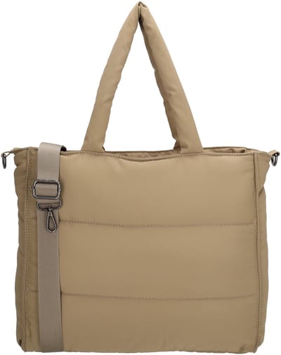 Beagles Calvia Shopper Crossbody Schoudertas Trendy Fashion Bag - Taupe