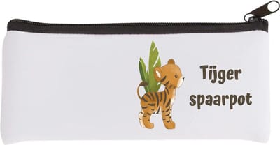Akyol - tijger spaarpot Etui - Tijger - dieren liefhebbers - leuke cadeau voor iemand die van houdt van tijgers - verjaardagscadeau - kado - gift - 20 bij 9 cm