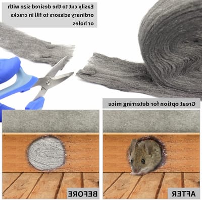 Roestvrijstalen staalwol van 9 meter voor muizenbescherming en het reinigen, polijsten en afwerken van hout, glas, metaal en steen