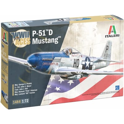 Italeri Modelbouwpakket Vliegtuigen - 1484 Boeing P-51D Mustang™ - WWII s - Propeller Vliegtuig Plastic - 1:72 - Modelbouw