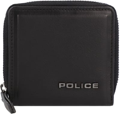 Police PT16-10368 Leren portemonnee 12 cm - Dames - Horizontaal - black