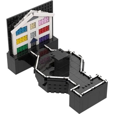 Gobricks Moc BrickHeadz Stijl The Eras Tour Podium Bouwstenen Taylors Alison Swift Patroon Ontwerp Modulaire Speelgoed Blokken Set