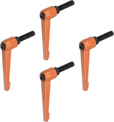 Verstelbare Klemhendels - Handgrepen Bouten - Machines Afstellen - Snelontgrendelingsmechanisme - M10 x 32 mm - Oranje