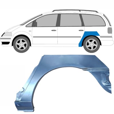 Reparatiepaneel achterspatbord voor Volkswagen Sharan 1995-2010 / Links