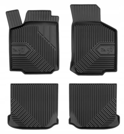 Frogum 77 & DryZone - Automattenset en Kofferbakmat - Geschikt voor Volkswagen Golf IV Hatchback (1997-2006) - Laser-fit Pasvorm - TPE Rubber - Geurloos