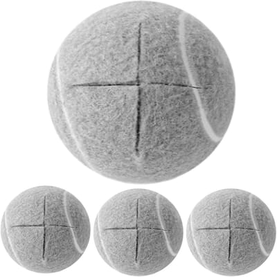 Stoel Tennisballen - Vloerbeschermers - Stil Meubilair - Vilt Glijvlak - 4 Stuks - Grijs