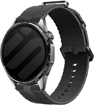 Strap-it Sportief siliconen bandje geschikt voor Huawei Watch GT 6 - 41mm / GT 5 Pro - 41mm / GT 5 - 42mm / GT 4 - 41mm / Fossil Gen 6, 5e - 42mm / Charter HR / Q Venture Gen 4-3 / Xiaomi Watch S4 - 41mm / Withings ScanWatch 2, 1 & Light - Zwart