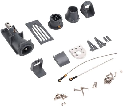 Dailygoods- Boegschroef Tandwiel Aandrijving - RC Boot - Kunststof/Aluminium Legering - Stevige Constructie - Vooruit/Achteruit Beweging - Duurzaam en Slijtvast - Bootschroef