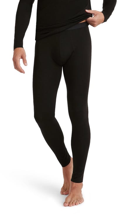 FALKE Daily ClimaWool Long sneldrogend wol lyocell broek van onderlaag heren zwart - maat S