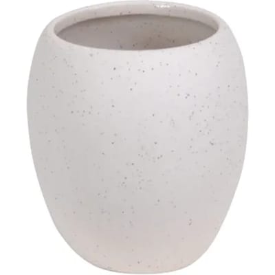 MSV MATI Tandenborstelhouder – Tumbler Badkamer – Tandenborstel Houder en Beker – Vochtbestendig – Wit – 9 x 10,5 cm