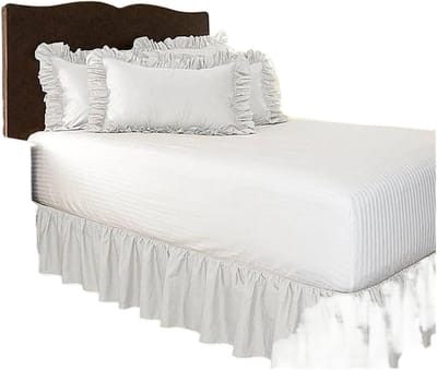 Bedrok - Bed ombouw - Slaapkamer decoratie - Eenvoudige installatie - 150x200x38cm - Wit