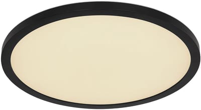 Globo - plafonniere - Sapana - zwart - kunststof - Ø 29cm - LED - 41562-18BRGB
