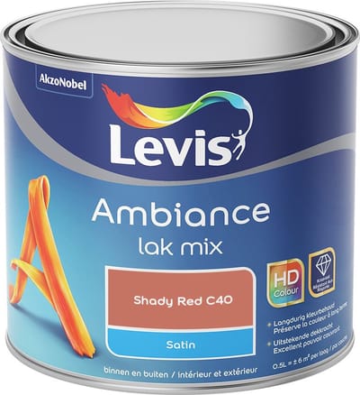 Levis - Ambiance Lak Satin Mix - Shady Red C40 - Mengverf - 0,5 L