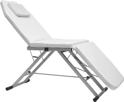 Massagetafel - Massage tafel - Behandeltafel - Inklapbaar - Verstelbaar - Comfortabel - Ergonomisch - Incl. opbergtas - Wit