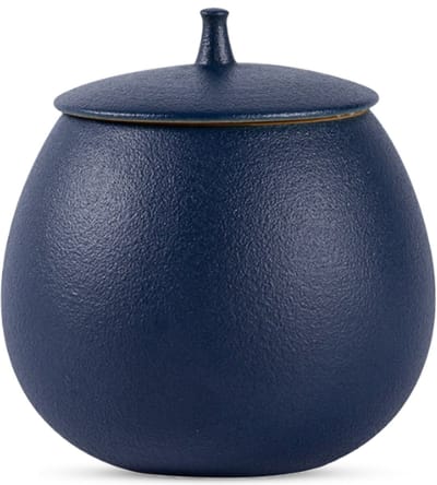 Professionele Begrafenis Urn - 200 ML - Urn - Mini Crematie Urn - As Urn - Voor Huisdieren, Honden, Katten of Menselijk As - Crematie As - Mini Urn - BLAUW