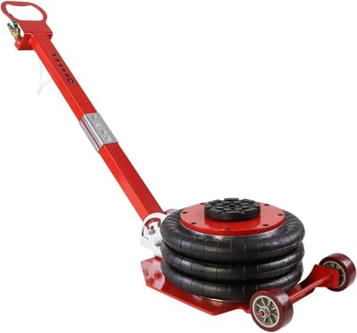 ACXIN Pneumatische Krik 3 Ton - Luchtkussen Wagenkrik 6600 lbs - Verstelbare Handgreep Auto Lift - Voor Auto SUV en LKW - Rood