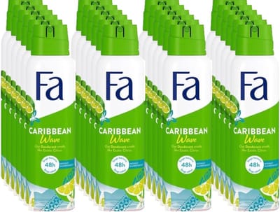 Fa Deospray - Caribbean Lemon 150 ml - Voordeelverpakking 24 stuks