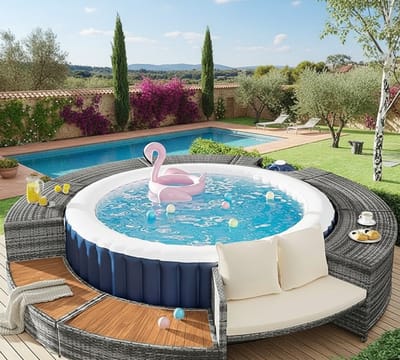 Luxe Hoek-Whirlpool - Hydro Massage - Vrijstaand - Novihome